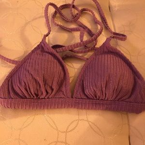 Target Xhilaration purple glitter bikini top